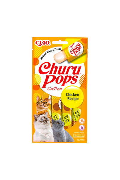 Inaba Churu Pops Gustări pentru pisici cu pui 4 x 15 g