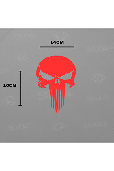 STCKRCO Motor-Araba-Kask İçin Punisher Kuru Kafa Sticker Etiket 1 adet