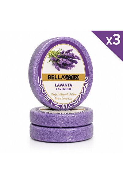 BELLAVOIX Săpun cu burete cu Lavanda X 3buc