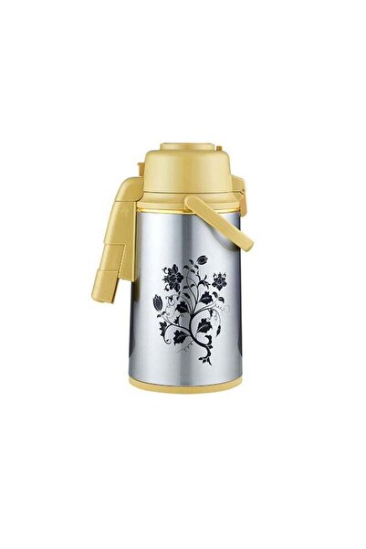 DELCASA 3000 ML Airport Flask with Double Wall Vacuum Insulation and Pump Mec...