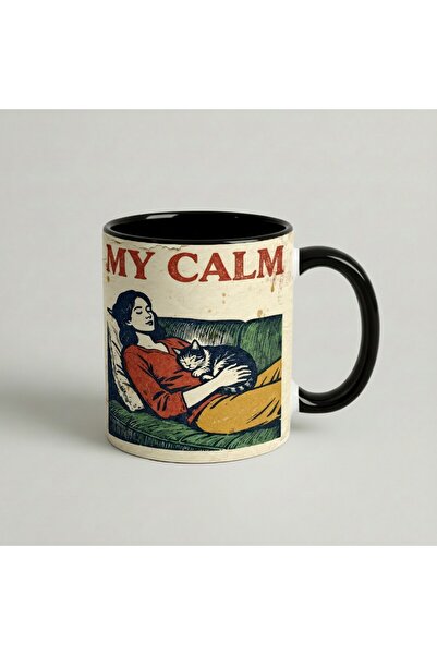 Petgifts Cana Cadou Personalizat Amuzanta Cu Mesaj My Calm - Ceramica 330 Ml