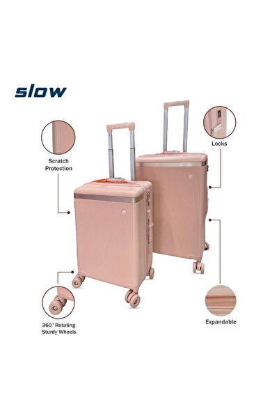 huna hur Travel Bag Pc 2 Pieces Rose Pink Color