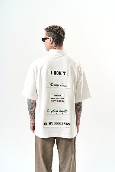 Respire Tricou alb, nu supradimensionat.