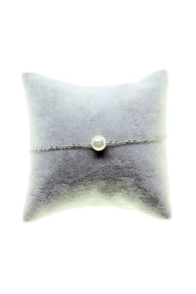OGHAMAY Silver Color Sf Chain Bijouterie Bracelet with Pearls - 2873