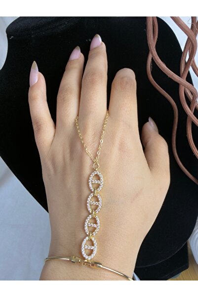 ANKA JEWELLRY Women's Steel Zircon Stone Shahmeran Bracelet