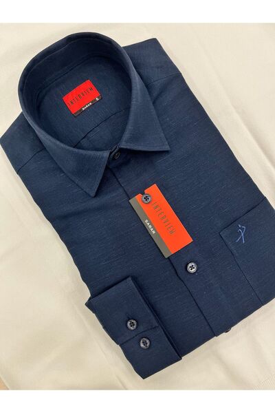 İNTERVİEW SARAR Sarar Interview Woven Fine Fabric Pocketed Relax Linen Shirt