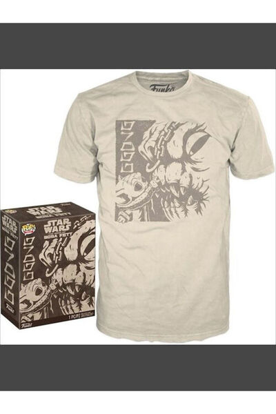 Funko Ποπ! Tees Movies: Star Wars: Ahsoka - Tee Book Boba Fett Ahsoka S