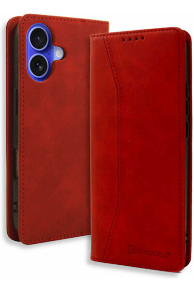 Other Bodycell Book Synthetic Leather / Leather Red (iPhone 16) Code: BB-00155