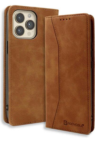 Other Bodycell Book Συνθετικό Δέρμα / Δέρμα Καφέ (iPhone 16 Pro Max) Κωδικός:...