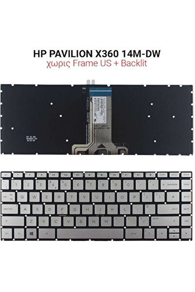 OEM Πληκτρολόγιο φορητού υπολογιστή για Pavilion 14-bf με οπίσθιο φωτισμό και...