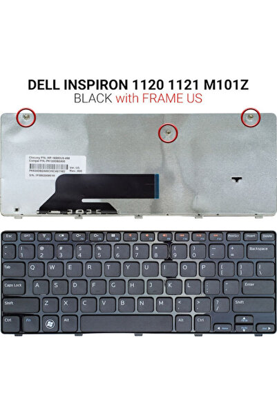 Dell Πληκτρολόγιο φορητού υπολογιστή για Inspiron 1120/1121 με πλαίσιο και αγ...