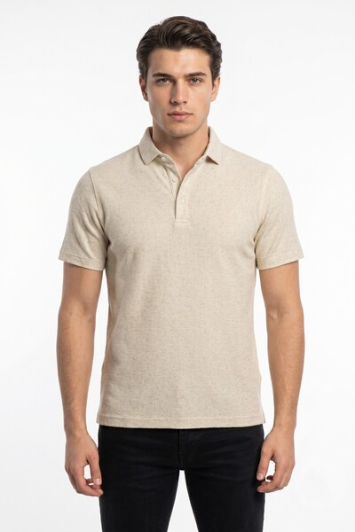 Raymons Men's Polo Collar Short Sleeve T-Shirt Regular Fit T6015 Bgl-St05552