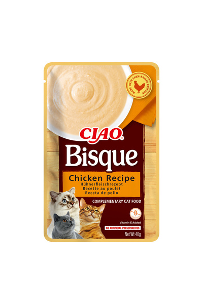 Inaba Ciao Churu Bisque de Pui Hrană pentru Pisici 40g