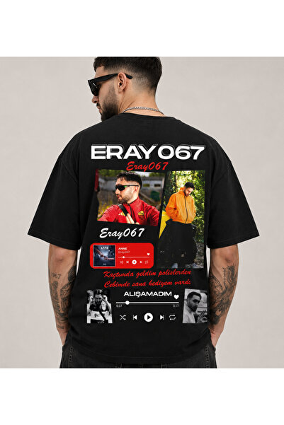 shidumanlar Unisex Bay/ ÖZEL Eray067 Baskılı Pamuklu Penye T-shirt Tshirt Tiş...