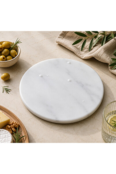 GCA MERMER TASARIM 🏆   Gca Premium White Marble Presentation Plate |   Natur...