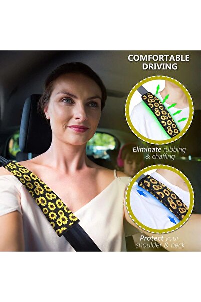 Bahgeti FOR U DESIGNS 2 Piece Seat Belt Pads for Car Seat Full Set,Owl Patter...