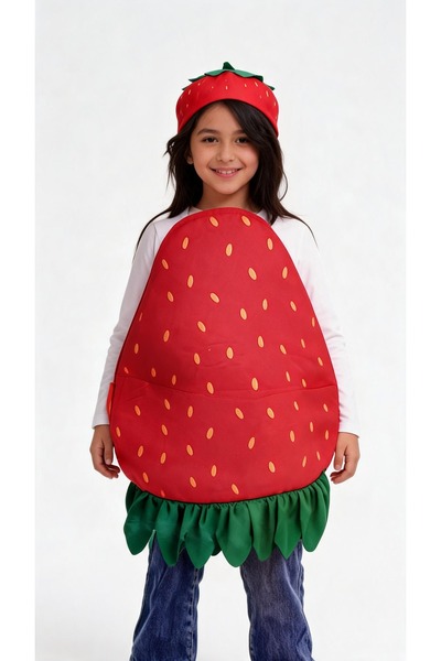 KanatGo Children's Strawberry Fruit Costume Performance and Event Outfit