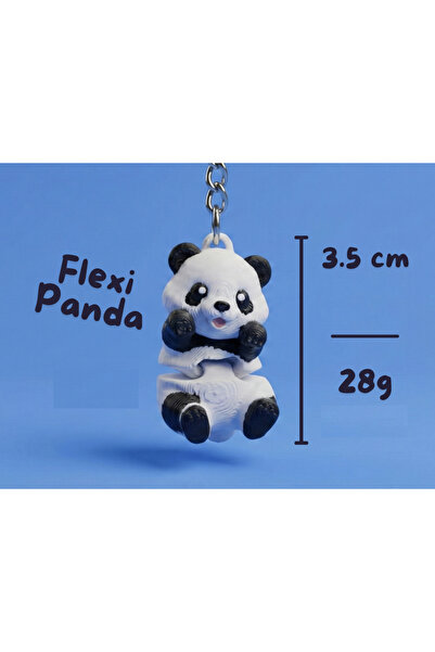 Metalfix Sevimli Panda Tasarımlı Hareketli Anahtarlık - 3D Baskı - Paket İçer...