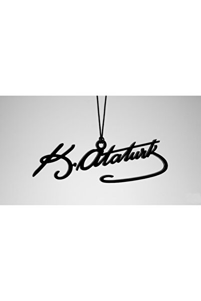 Oto Aksesuarcım Car Interior Rearview Mirror Ornament Atatürk Signature 11X3 ...