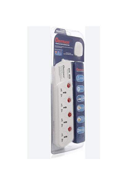 Oshtraco 4 WAY EXT CORD WITH 2M & PD20 USB-C +USB-A