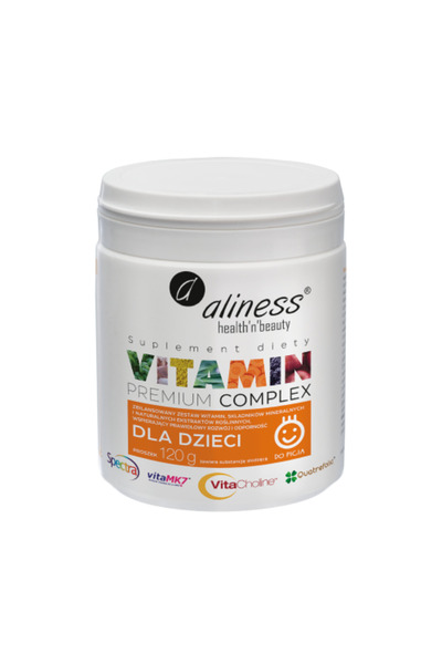 Aliness Complex de vitamine premium pentru copii, pulbere 120g.