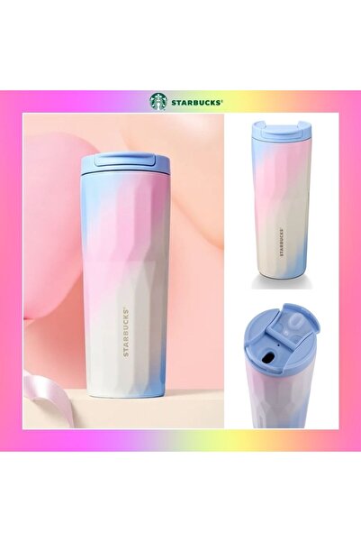 Starbucks ®   Blue & Soft Pink Gradient Tumbler 16oz 473ml