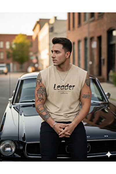 FAVORİST LEADER Basıkılı Sıfır Kol T-Shirt