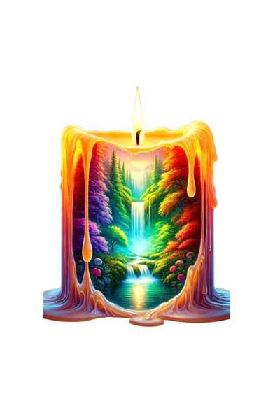 OEM Broderie cu diamante, model religios, viu colorat, cu peisaj natura, 30x40cm