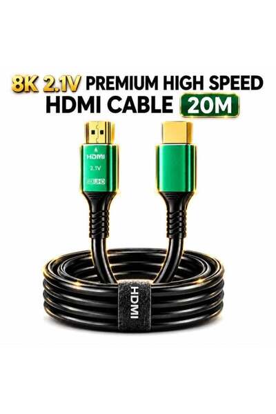 Gamix كابل HDMI 2.1 فائق الدقة 8K بطول 20 متر - كابل عالي السرعة يدعم HDR بسر...
