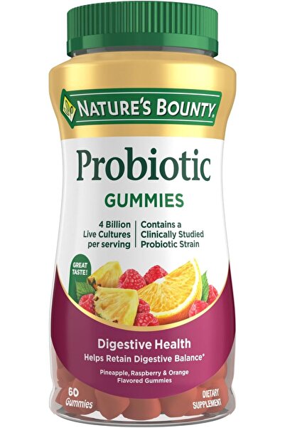 Nature's Bounty Probiotic Gummies, Immune Health & Digestive Balance, Pineapp...