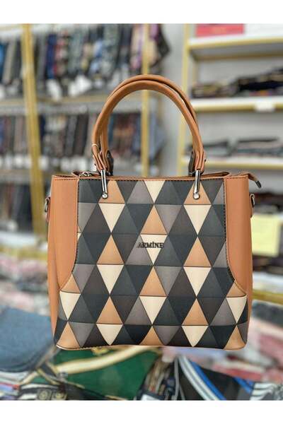Armine Bag Plaid Tan Ar20807