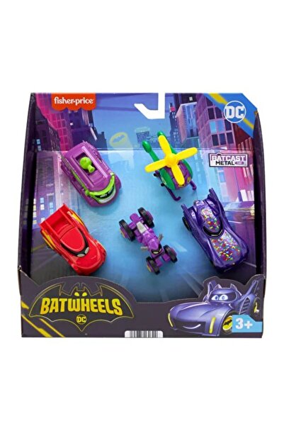 mattel Set Fisher - PriceDC Batwheels Multi - Vehicle Paket, Arabalar Batcast...