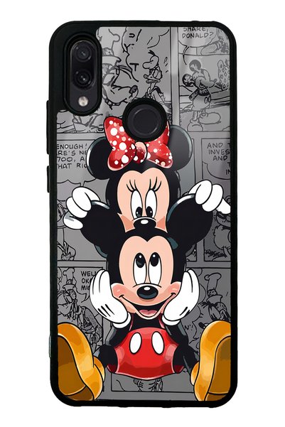 Spoyi Xiaomi Redmi Note 7 Glossy Phone Case with Micky and Minnie Design