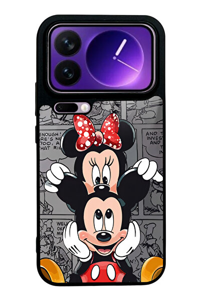 Spoyi Xiaomi 17 Pro Max Micky and Minnie Tasarımlı Glossy Telefon Kılıfı