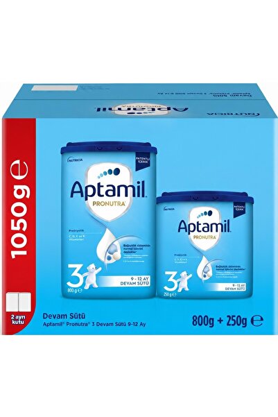 Aptamil Nutrıcıa Pronutra 1050GR (800+250GR) Devam Sütü No:3 (9-12 Ay) Avanta...