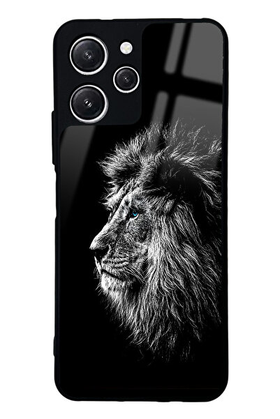 Spoyi Xiaomi Redmi 12 Aslan Tasarımlı Glossy Telefon Kılıfı