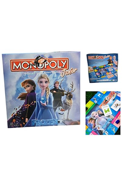Hasbro Joc de societate, Hasbro, Monopoly Junior Frozen ANGMAD, pentru 2-4 ju...