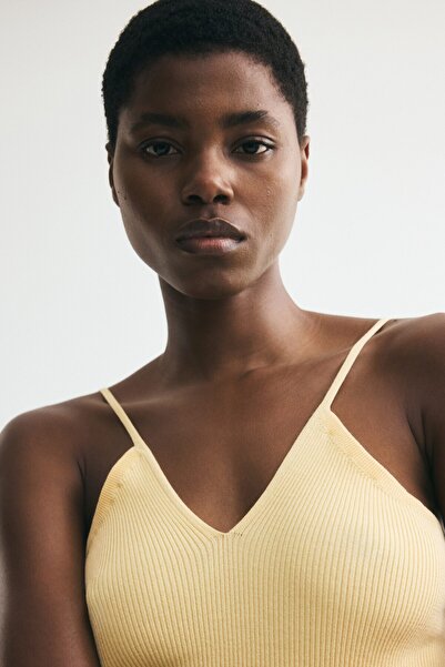 H&M Askılı ve Lastik Örgülü Üst