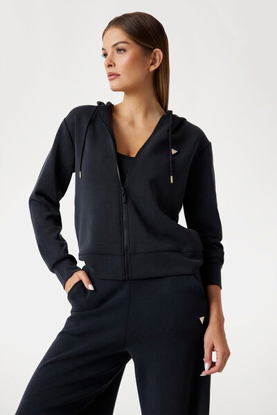Guess Kadın Fermuarlı Sweatshirt
