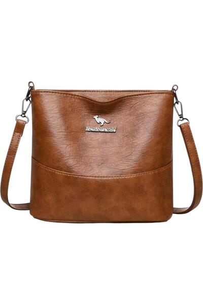 OEM Elegant women's brown Bag , eco- Leather , 25x20cm