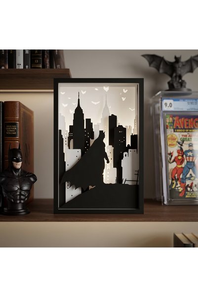 3dlab three-dimensional systems Batman Gotham City Shadow-Gölge Dekoratif Kit...