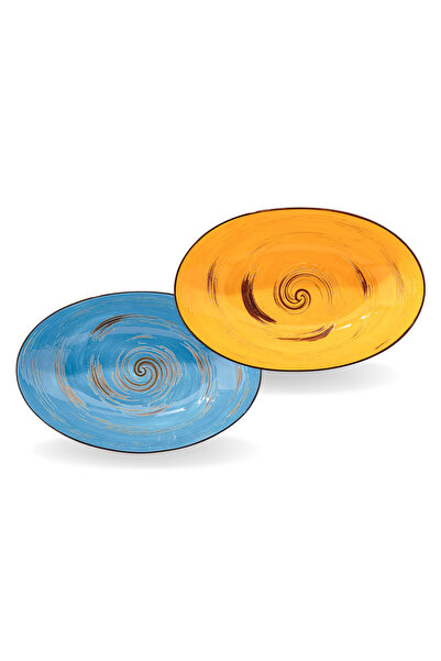 WILMAX ENGLAND Set 2 boluri WILMAX Color Boom, Albastru/Galben, 30x19,5x7 cm
