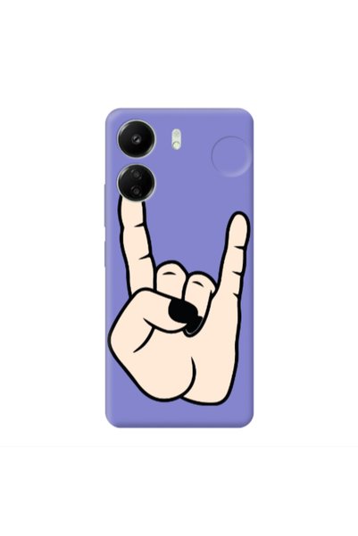 Other Xiaomi Redmi 13C Rock Purple Colored Silicone TPU Θήκη