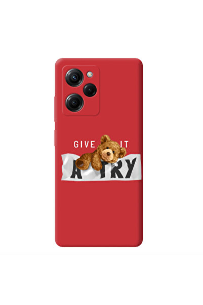 Other Xiaomi Poco X5 Pro Give me Red Colored Silicone TPU Θήκη