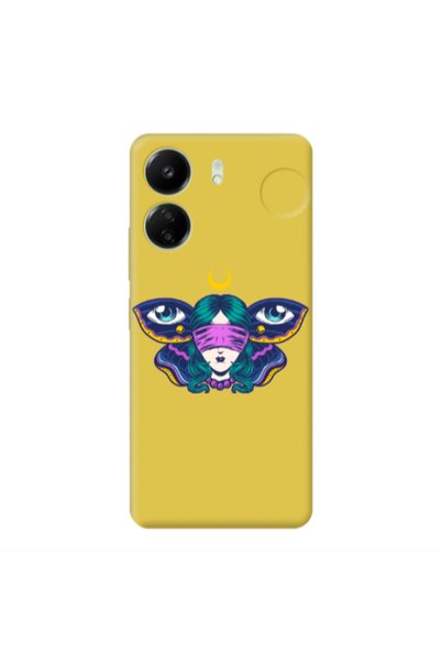 Other Xiaomi Redmi 13C Eye in my ear Yellow Colored Silicone TPU Θήκη