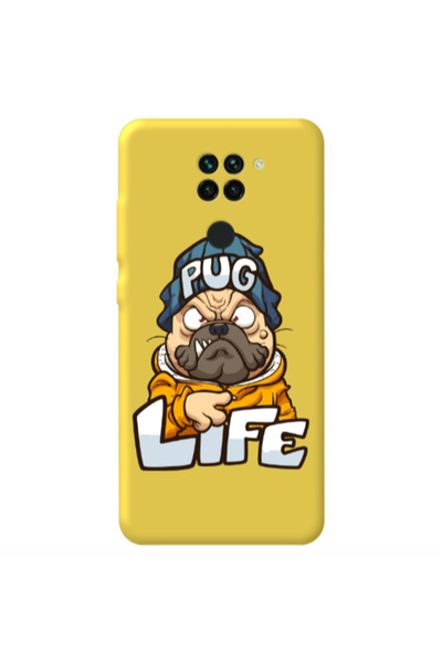 Other Xiaomi Redmi Note 9 Pug Life 2 Yellow Colored Silicone TPU Θήκη