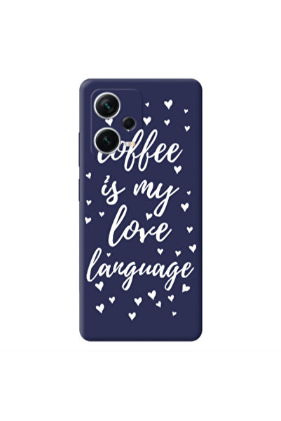 Other Xiaomi Poco X5 Coffe is my love language Dark blue Colored Silicone TPU...