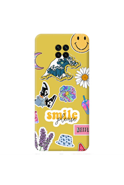 Other Xiaomi Redmi Note 9 Pro Smile Moon Yellow Colored Silicone TPU Θήκη
