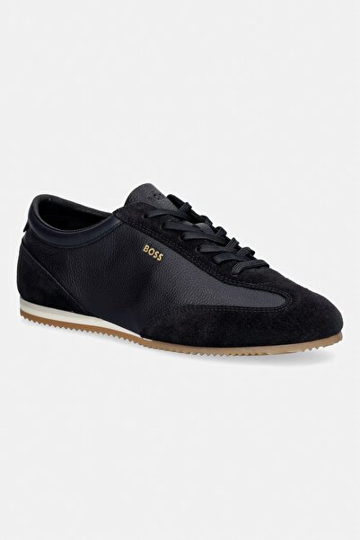 BOSS Erkek Rahat Taban Marka Logolu Bağcıklı Lacivert Sneaker