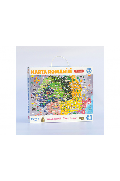 Mimorello Joc educativ - Harta României, - Editura